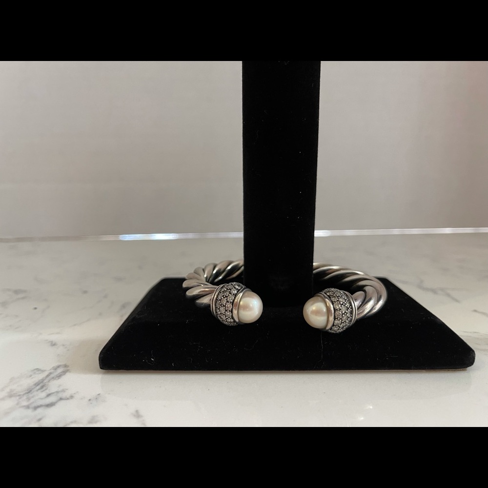 Authentic David Yurman Bracelet Pearl/diamonds